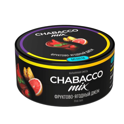 CHABACCO / Бестабачная смесь Chabacco Mix Medium Pink jam, 25г [M] в ХукаГиперМаркете Т24