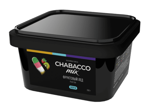 CHABACCO / Бестабачная смесь Chabacco Mix Medium Fruit ice, 200г в ХукаГиперМаркете Т24