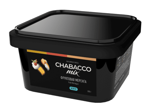 CHABACCO / Бестабачная смесь Chabacco Mix Medium Fruit meringue, 200г в ХукаГиперМаркете Т24