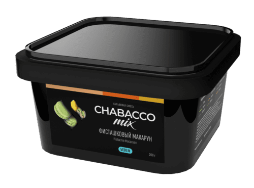 CHABACCO / Бестабачная смесь Chabacco Mix Medium Pistachio macaroon, 200г в ХукаГиперМаркете Т24