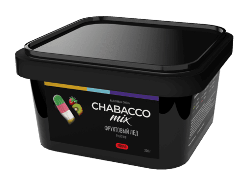 CHABACCO / Бестабачная смесь Chabacco Mix Strong Fruit ice, 200г в ХукаГиперМаркете Т24