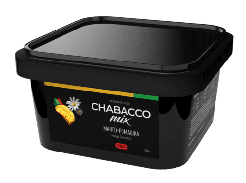 CHABACCO / Бестабачная смесь Chabacco Mix Strong Mango camomile, 200г в ХукаГиперМаркете Т24