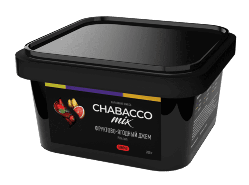 CHABACCO / Бестабачная смесь Chabacco Mix Strong Pink jam, 200г в ХукаГиперМаркете Т24