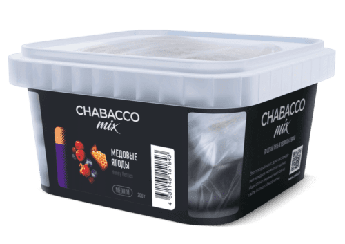 CHABACCO / Бестабачная смесь Chabacco Mix Medium Honey berries, 200г в ХукаГиперМаркете Т24