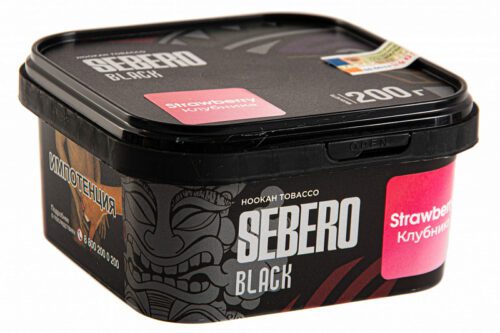 Sebero / Табак Sebero Black Strawberry, 200г [M] в ХукаГиперМаркете Т24