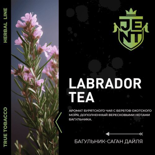 Jent / Табак JENT Herbal line Labrador Tea, 100г в ХукаГиперМаркете Т24
