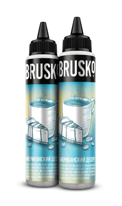 Brusko / Жидкость Brusko Американский десерт, 0%, 60мл в ХукаГиперМаркете Т24