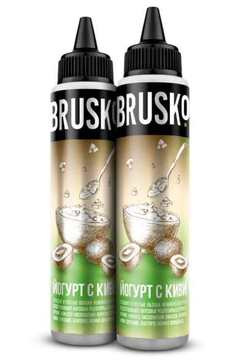 Brusko / Жидкость Brusko Йогурт с киви, 0%, 60мл в ХукаГиперМаркете Т24