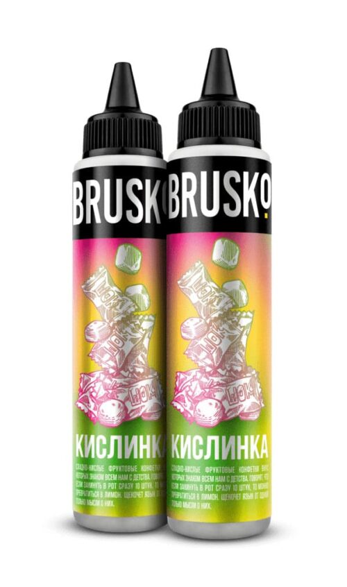 Brusko / Жидкость Brusko Кислинка, 0%, 60мл в ХукаГиперМаркете Т24