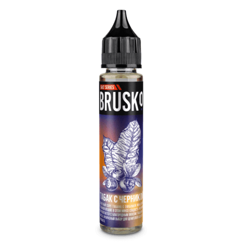 Brusko / Жидкость Brusko Salt Табак с черникой, 30мл, 1.2% в ХукаГиперМаркете Т24