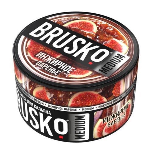 Brusko / Бестабачная смесь Brusko Medium Инжирное варенье, 250г в ХукаГиперМаркете Т24