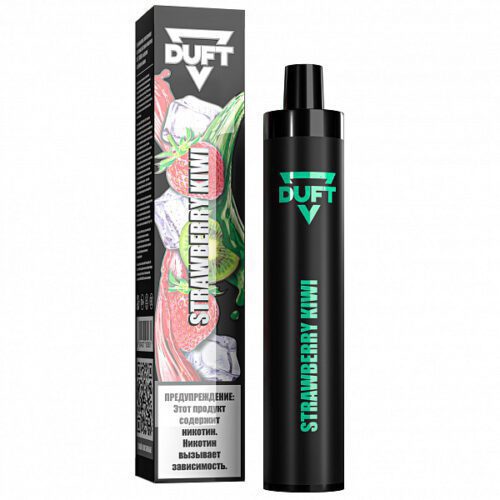 Duft / Электронная сигарета Duft Strawberry kiwi (3000 затяжек, одноразовая) в ХукаГиперМаркете Т24