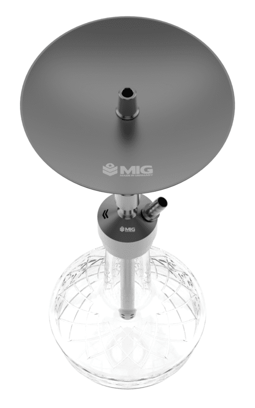 MIG / Кальян MIG Minime V2 Oxyd Black (с колбой X1) в ХукаГиперМаркете Т24