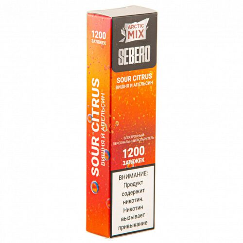 Sebero / Электронная сигарета Sebero Arctic Mix Sour citrus (1200 затяжек, одноразовая) в ХукаГиперМаркете Т24