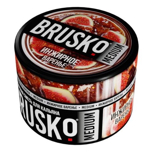 Brusko / Бестабачная смесь Brusko Medium Инжирное варенье, 50г в ХукаГиперМаркете Т24