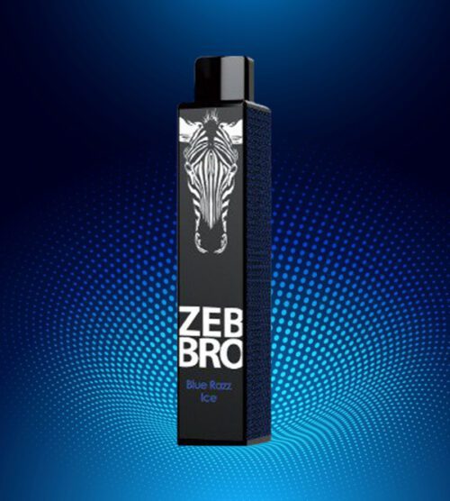 Zebbro / Электронная сигарета Zebbro Blue Razz ice (1700 Затяжек, Одноразовая) в ХукаГиперМаркете Т24