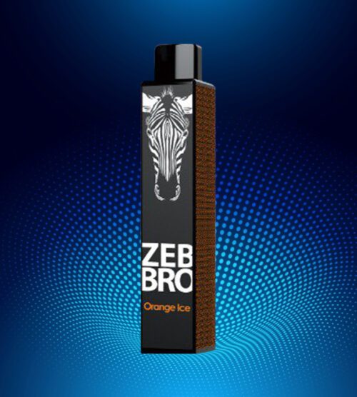 Zebbro / Электронная сигарета Zebbro Orange Ice (1700 Затяжек, Одноразовая) в ХукаГиперМаркете Т24