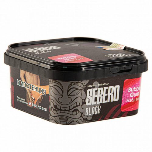 Sebero / Табак Sebero Black Bubble gum, 200г [M] в ХукаГиперМаркете Т24