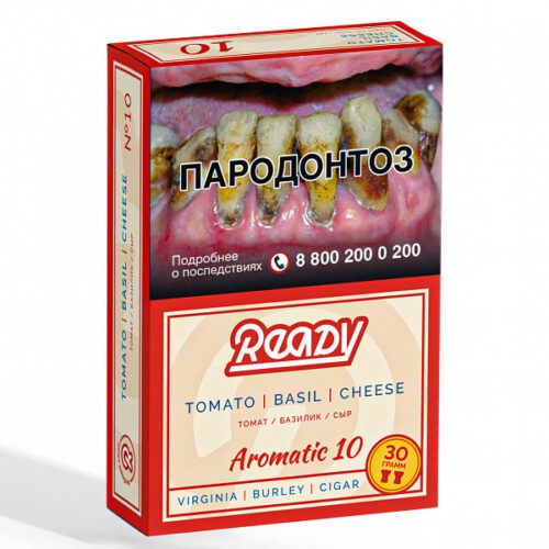 Ready / Табак Ready №10 Tomato Basil Cheese, 30г [M] в ХукаГиперМаркете Т24