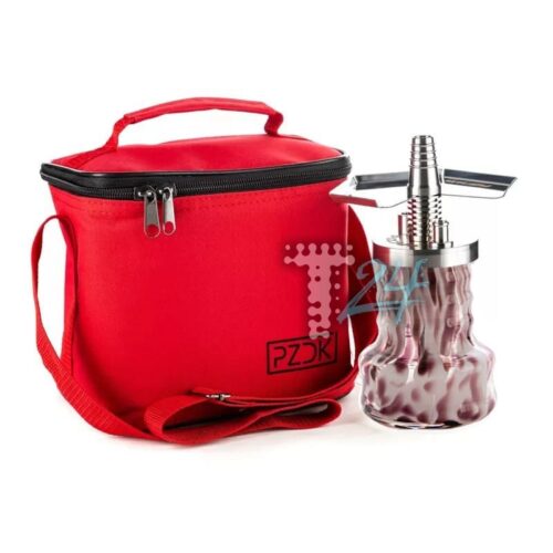 Pizduk Hookah / Кальян Pizduk Pro (Красная сумка, бело-марганцевая колба) в ХукаГиперМаркете Т24