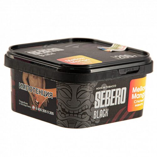 Sebero / Табак Sebero Black Mellow Mango, 200г [M] в ХукаГиперМаркете Т24
