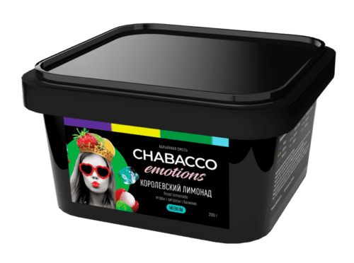 CHABACCO / Бестабачная смесь Chabacco Emotions Medium Royal lemonade, 200г в ХукаГиперМаркете Т24