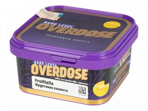 Overdose / Табак Overdose Fruttella, 200г [M] в ХукаГиперМаркете Т24