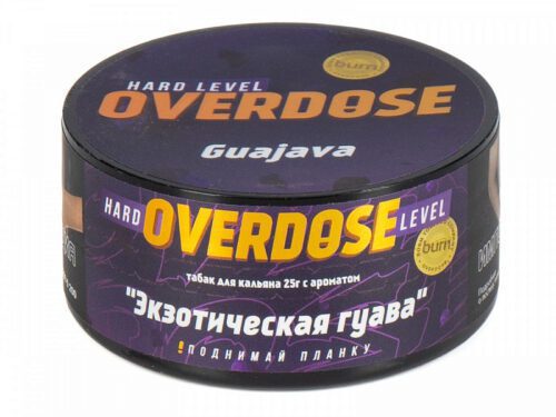 Overdose / Табак Overdose Guajava, 25г [M] в ХукаГиперМаркете Т24