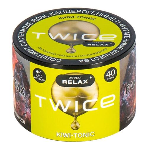 Twice / Табак Twice Киви-Тоник, 40г [M] в ХукаГиперМаркете Т24