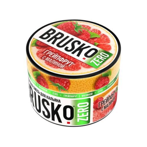 Brusko / Бестабачная смесь Brusko Zero Грейпфрут с малиной, 50г в ХукаГиперМаркете Т24