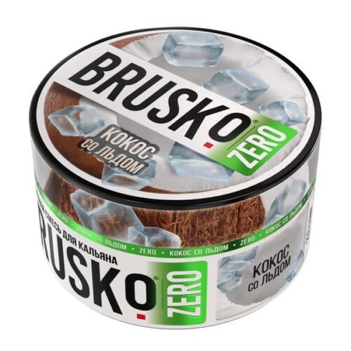 Brusko / Бестабачная смесь Brusko Zero Кокос со льдом, 250г в ХукаГиперМаркете Т24
