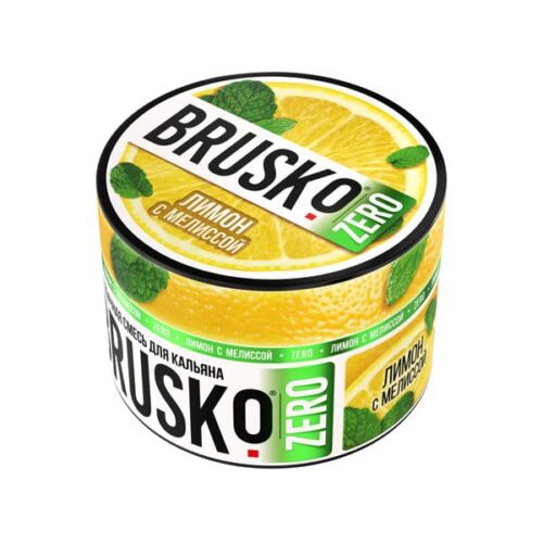 Brusko / Бестабачная смесь Brusko Zero Лимон с мелиссой, 50г в ХукаГиперМаркете Т24