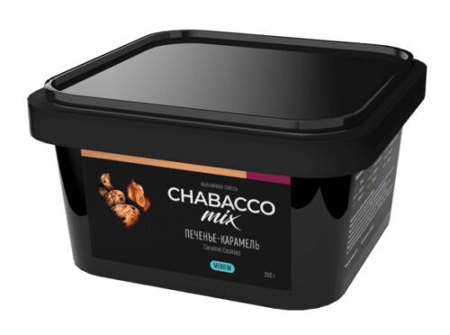 CHABACCO / Бестабачная смесь Chabacco Mix Medium Caramel cookies, 200г в ХукаГиперМаркете Т24