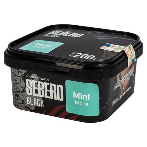Sebero / Табак Sebero Black Mint, 200г [M] в ХукаГиперМаркете Т24