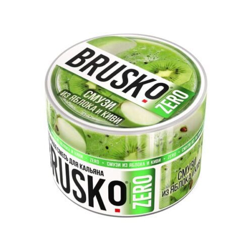 Brusko / Бестабачная смесь Brusko Zero Смузи из яблока и киви, 50г в ХукаГиперМаркете Т24