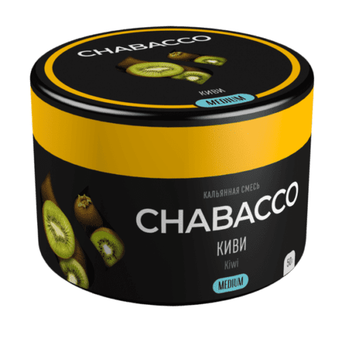 CHABACCO / Бестабачная смесь Chabacco Medium Kiwi (Киви), 50г в ХукаГиперМаркете Т24