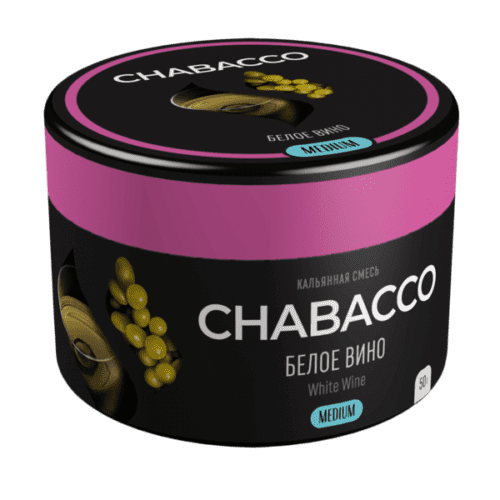 CHABACCO / Бестабачная смесь Chabacco Medium White wine, 50г в ХукаГиперМаркете Т24