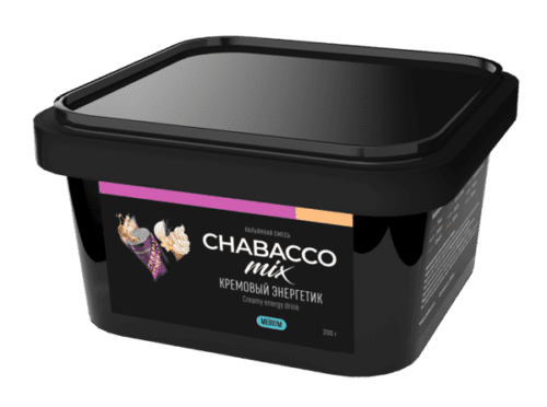 CHABACCO / Бестабачная смесь Chabacco Mix Medium Creamy energy drink, 200г в ХукаГиперМаркете Т24