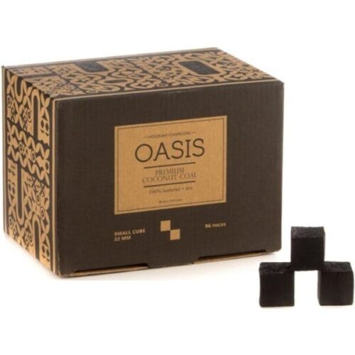 Oasis / Уголь для кальяна кокосовый Oasis Premium 22мм, 96шт, 1кг в ХукаГиперМаркете Т24