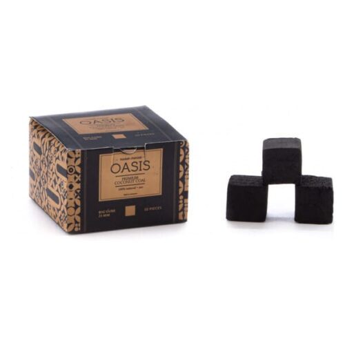 Oasis / Уголь для кальяна кокосовый Oasis Premium 25мм, 18шт, 250г в ХукаГиперМаркете Т24