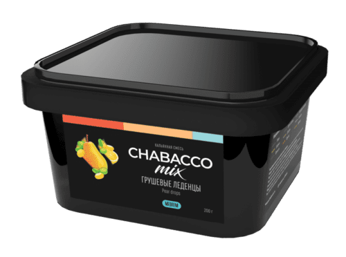 CHABACCO / Бестабачная смесь Chabacco Mix Medium Pear Drops, 200г в ХукаГиперМаркете Т24