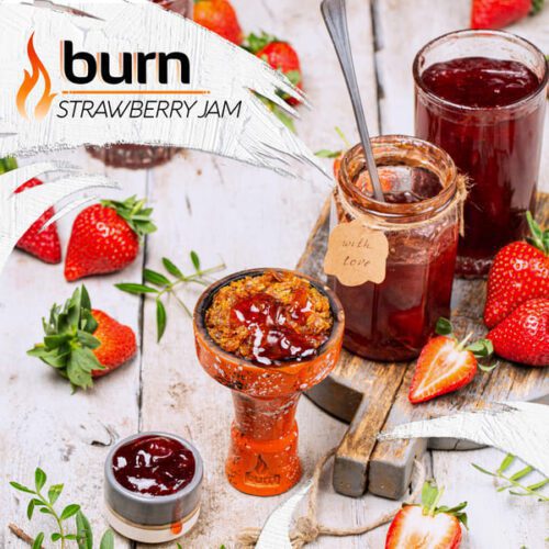 Burn / Табак Burn Strawberry jam, 100г [M] в ХукаГиперМаркете Т24