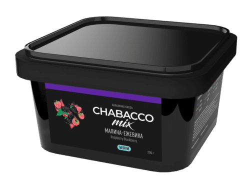 CHABACCO / Бестабачная смесь Chabacco Mix Medium Raspberry Blackberry, 200г в ХукаГиперМаркете Т24