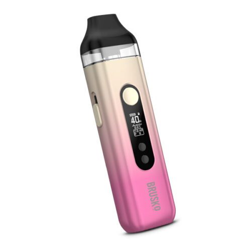 Brusko / Электронная сигарета Brusko Feelin X 1600 mAh Бежево розовый (многоразовая) в ХукаГиперМаркете Т24