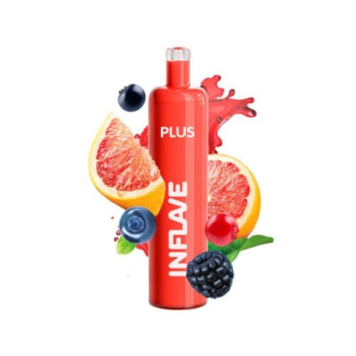 Inflave / Электронная сигарета Inflave Plus Грейпфрут и ягоды (2200 затяжек, одноразовая) в ХукаГиперМаркете Т24