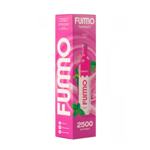 Fummo / Электронная сигарета Fummo Target Bubble gum (2500 затяжек, одноразовая) в ХукаГиперМаркете Т24