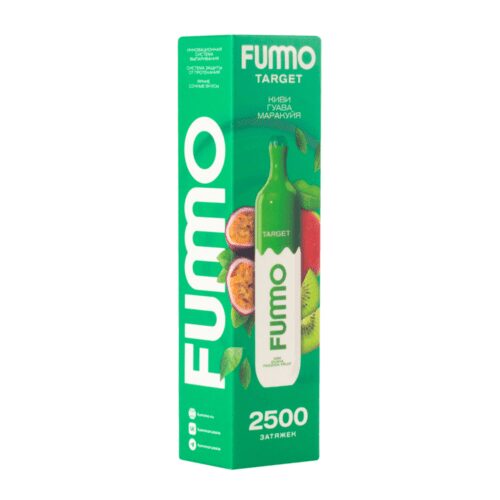 Fummo / Электронная сигарета Fummo Target Kiwi guava passion fruit (2500 затяжек, одноразовая) в ХукаГиперМаркете Т24