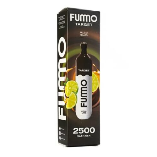 Fummo / Электронная сигарета Fummo Target Cola lime (2500 затяжек, одноразовая) в ХукаГиперМаркете Т24