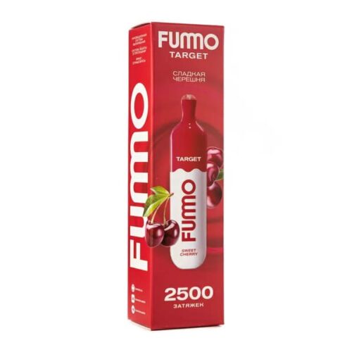 Fummo / Электронная сигарета Fummo Target Sweet cherry (2500 затяжек, одноразовая) в ХукаГиперМаркете Т24