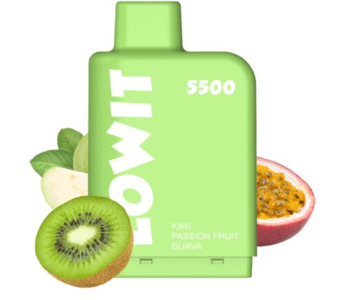 ELF BAR / Картридж Elf Bar Lowit Kiwi Passion Fruit Guava (5500 затяжек, 20 мг, 12 мл) в ХукаГиперМаркете Т24